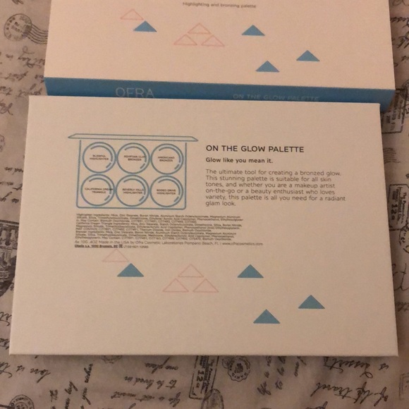 OFRA On The Glow 6 Pan Highlighting & Bronzer Palette 60g NIB - Picture 7 of 11